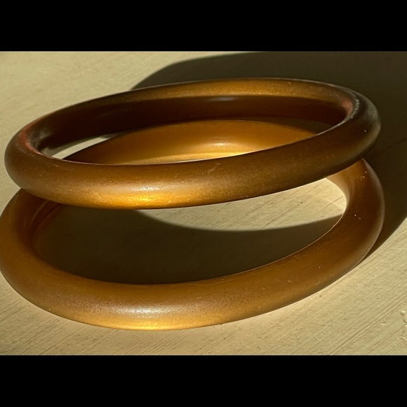 🌷CHRISTINA DEFALCO PAIR OF NARROW BANGLES - Picture 1 of 4